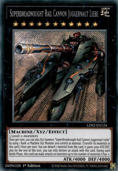 Superdreadnought Rail Cannon Juggernaut Liebe (Secret Rare) [LDS2-EN124-SeR]