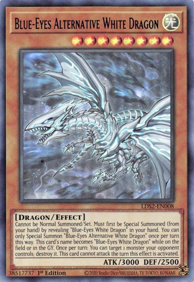 Blue-Eyes Alternative White Dragon (Ultra Rare) (Blue) [LDS2-EN008-UR-B]