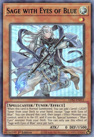 Sage with Eyes of Blue (Ultra Rare) (Green) [LDS2-EN011-UR-G]
