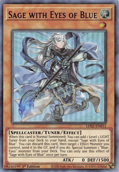 Sage with Eyes of Blue (Ultra Rare) (Purple) [LDS2-EN011-UR-P]