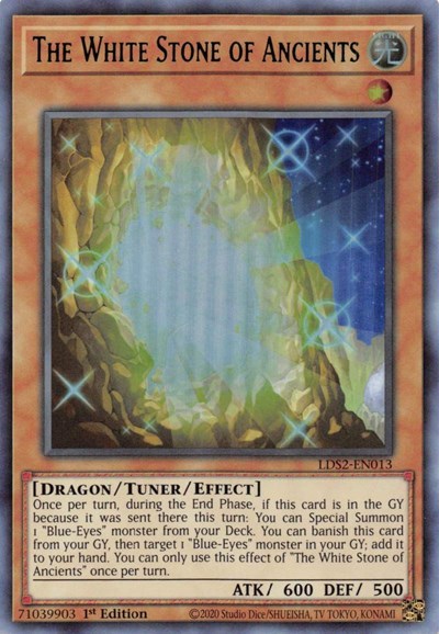 The White Stone of Ancients (Ultra Rare) (Green) [LDS2-EN013-UR-G]