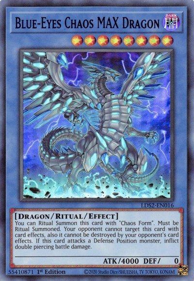 Blue-Eyes Chaos MAX Dragon (Ultra Rare) (Blue) [LDS2-EN016-UR-B]