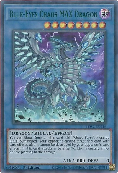 Blue-Eyes Chaos MAX Dragon (Ultra Rare) (Green) [LDS2-EN016-UR-G]