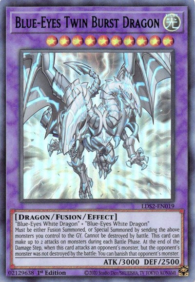 Blue-Eyes Twin Burst Dragon (Ultra Rare) (Blue) [LDS2-EN019-UR-B]