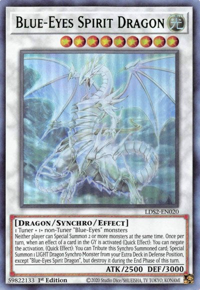 Blue-Eyes Spirit Dragon (Ultra Rare) (Green) [LDS2-EN020-UR-G]