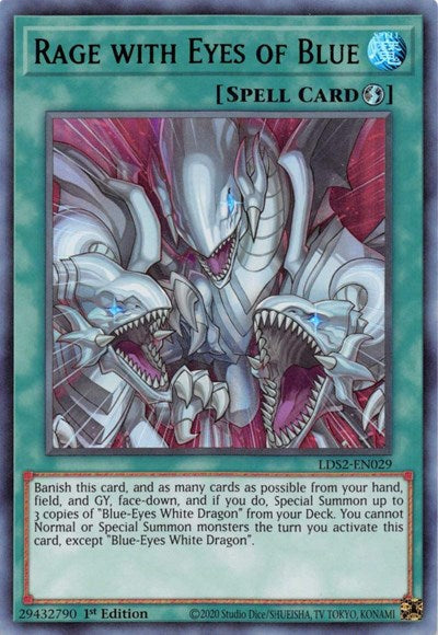 Rage with Eyes of Blue (Ultra Rare) (Green) [LDS2-EN029-UR-G]