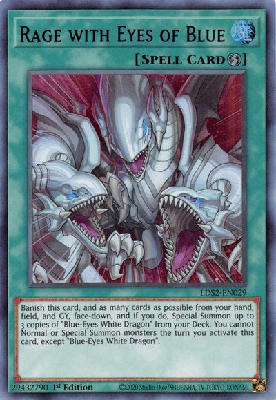 Rage with Eyes of Blue (Ultra Rare) (Purple) [LDS2-EN029-UR-P]