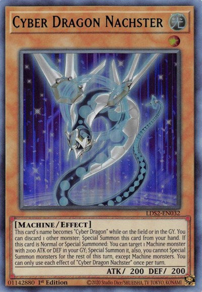 Cyber Dragon Nachster (Ultra Rare) (Green) [LDS2-EN032-UR-G]
