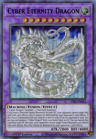 Cyber Eternity Dragon (Ultra Rare) (Blue) [LDS2-EN033-UR-B]