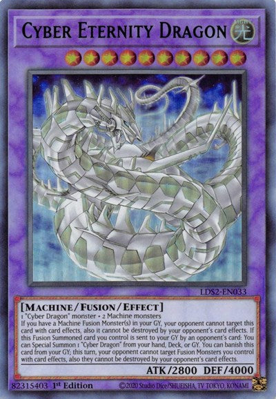 Cyber Eternity Dragon (Ultra Rare) (Green) [LDS2-EN033-UR-G]