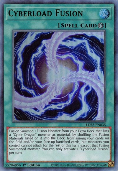 Cyberload Fusion (Ultra Rare) (Green) [LDS2-EN035-UR-G]