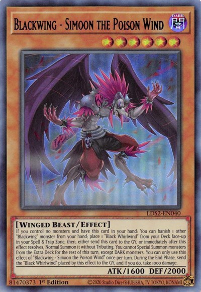Blackwing - Simoon the Poison Wind (Ultra Rare) (Purple) [LDS2-EN040-UR-P]