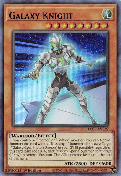 Galaxy Knight (Ultra Rare) (Purple) [LDS2-EN049-UR-P]