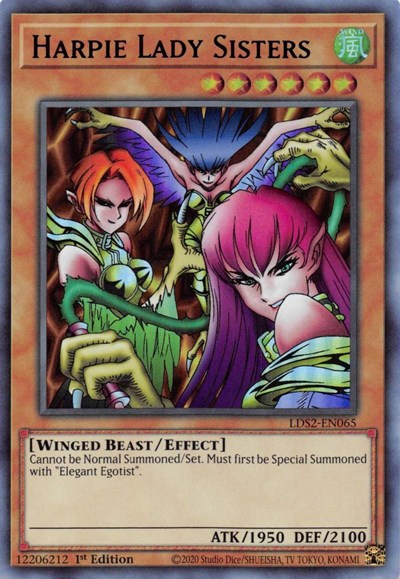 Harpie Lady Sisters (Ultra Rare) (Blue) [LDS2-EN065-UR-B]