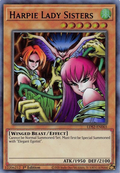 Harpie Lady Sisters (Ultra Rare) (Purple) [LDS2-EN065-UR-P]