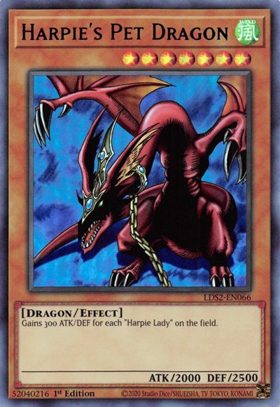 Harpie's Pet Dragon (Ultra Rare) (Blue) [LDS2-EN066-UR-B]
