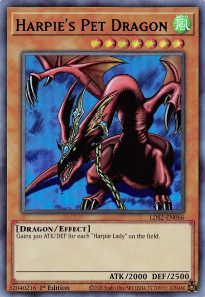 Harpie's Pet Dragon (Ultra Rare) (Purple) [LDS2-EN066-UR-P]