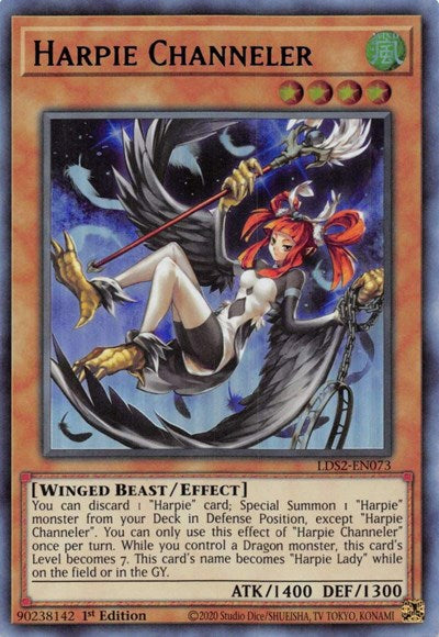 Harpie Channeler (Ultra Rare) (Blue) [LDS2-EN073-UR-B]