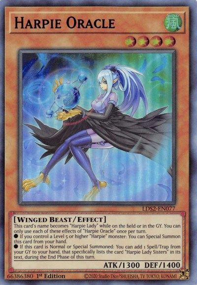 Harpie Oracle (Ultra Rare) (Blue) [LDS2-EN077-UR-B]