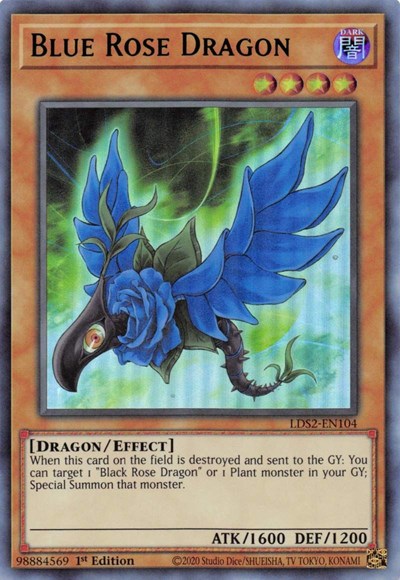 Blue Rose Dragon (Ultra Rare) (Blue) [LDS2-EN104-UR-B]