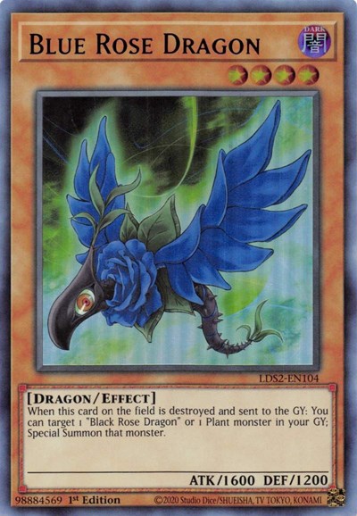Blue Rose Dragon (Ultra Rare) (Purple) [LDS2-EN104-UR-P]