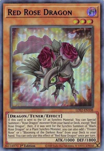 Red Rose Dragon (Ultra Rare) (Purple) [LDS2-EN108-UR-P]