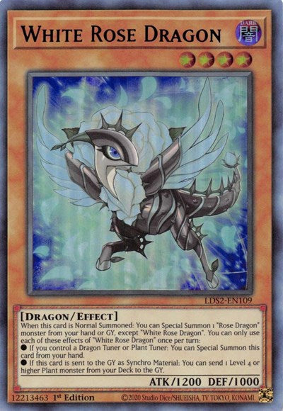White Rose Dragon (Ultra Rare) (Blue) [LDS2-EN109-UR-B]