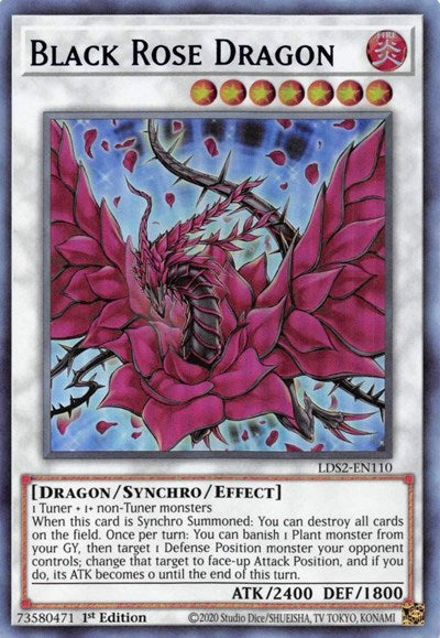 Black Rose Dragon (Ultra Rare) (Blue) [LDS2-EN110-UR-B]