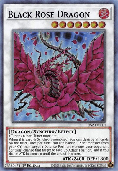 Black Rose Dragon (Ultra Rare) (Purple) [LDS2-EN110-UR-P]