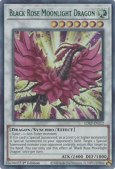 Black Rose Moonlight Dragon (Ultra Rare) (Green) [LDS2-EN112-UR-G]