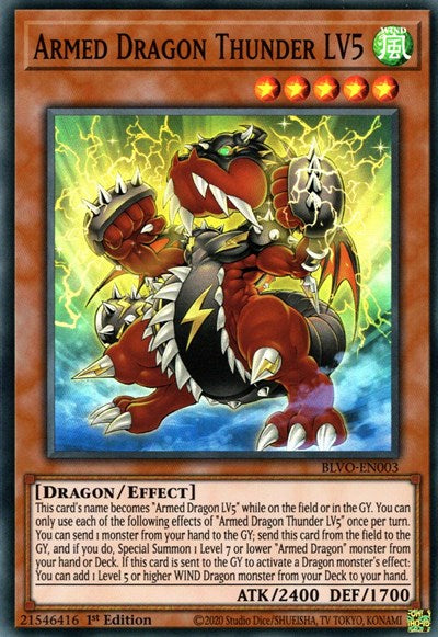 Armed Dragon Thunder LV5 (Super Rare) [BLVO-EN003-SuR]