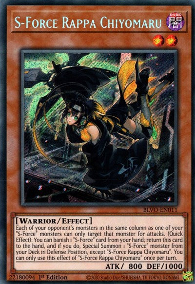 S-Force Rappa Chiyomaru (Secret Rare) [BLVO-EN011-SeR]