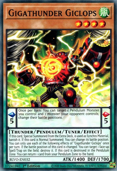Gigathunder Giclops (Common) [BLVO-EN032-C]