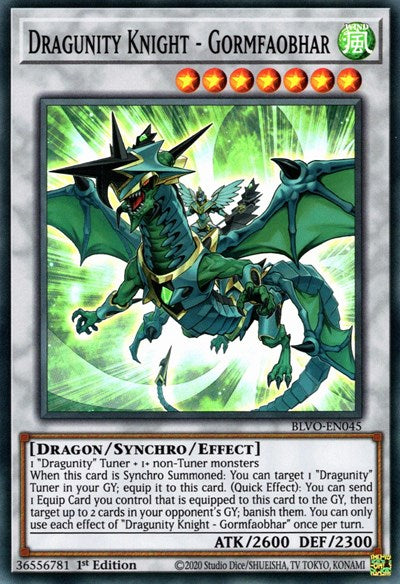 Dragunity Knight - Gormfaobhar (Super Rare) [BLVO-EN045-SuR]