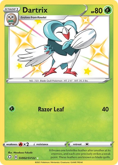 Dartrix - SV002/SV122 (Shiny Holo Rare) [SHF-SV002-SHHR]
