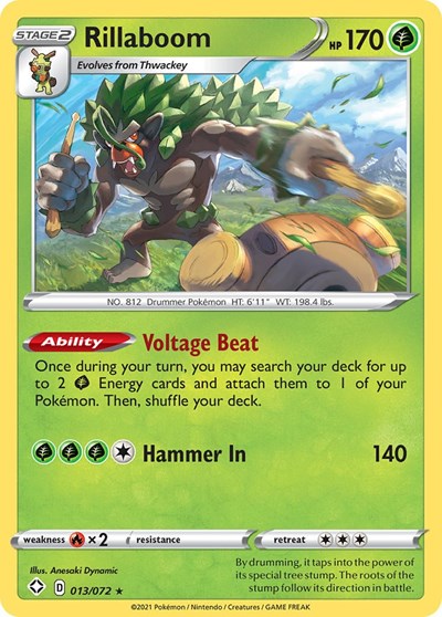 Rillaboom - 013/072 (Holo Rare) [SHF-013-HR]