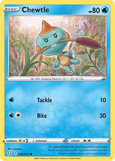 Chewtle - 026/072 (Common) [SHF-026-C]