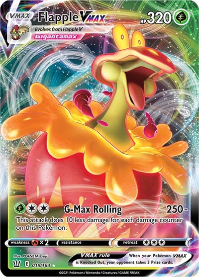 Flapple VMAX - 019/163 (Ultra Rare) [BST-019-UR]