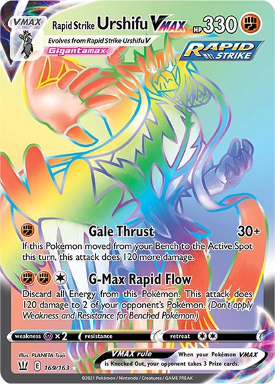 Rapid Strike Urshifu VMAX - 169/163 (Secret Rare) [BST-169-SR]
