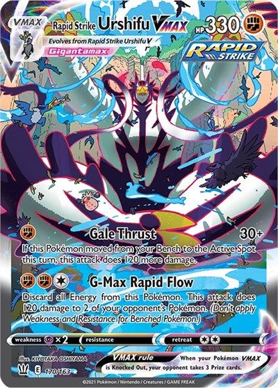 Rapid Strike Urshifu VMAX - 170/163 (Secret Rare) [BST-170-SR]