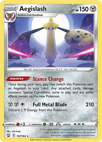 Aegislash - 107/163 (Holo Rare) [BST-107-HR]