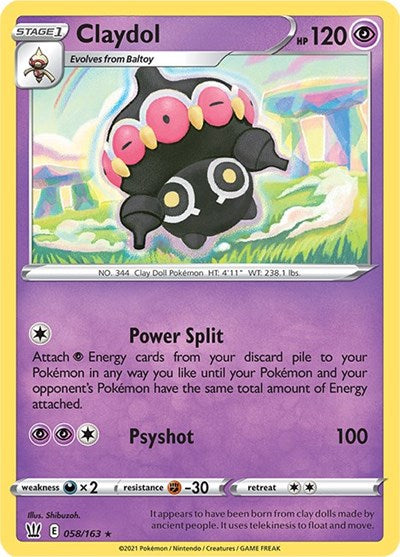 Claydol - 058/163 (Rare) [BST-058-R]