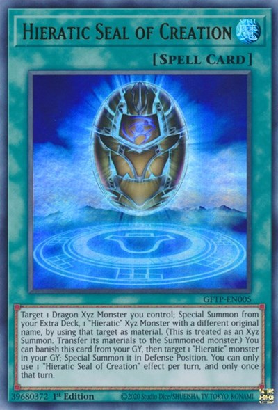 Hieratic Seal of Creation (Ultra Rare) [GFTP-EN005-UR]