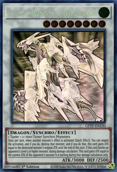 Crystal Wing Synchro Dragon (Ghost Rare) [GFTP-EN130-GR]