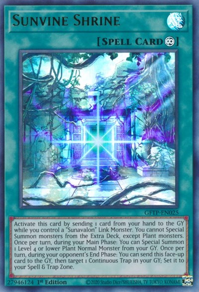 Sunvine Shrine (Ultra Rare) [GFTP-EN025-UR]
