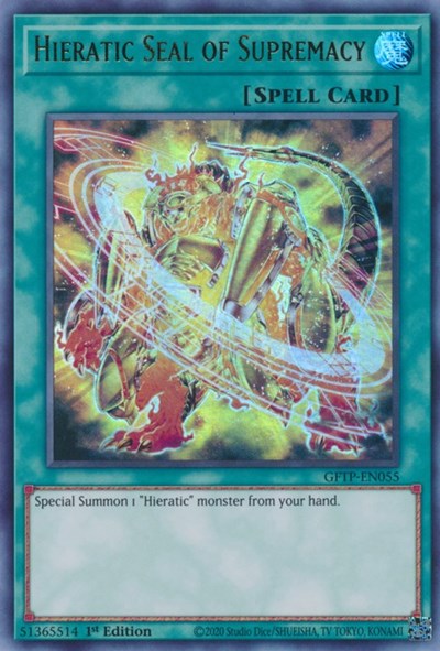 Hieratic Seal of Supremacy (Ultra Rare) [GFTP-EN055-UR]