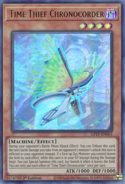 Time Thief Chronocorder (Ultra Rare) [GFTP-EN063-UR]