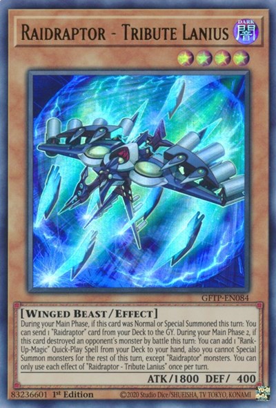 Raidraptor - Tribute Lanius (Ultra Rare) [GFTP-EN084-UR]