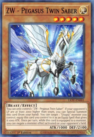 ZW - Pegasus Twin Saber (Common) [LIOV-EN001-C]