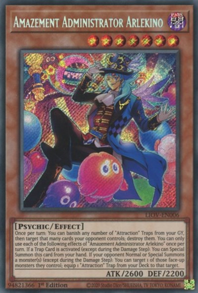 Amazement Administrator Arlekino (Secret Rare) [LIOV-EN006-SeR]